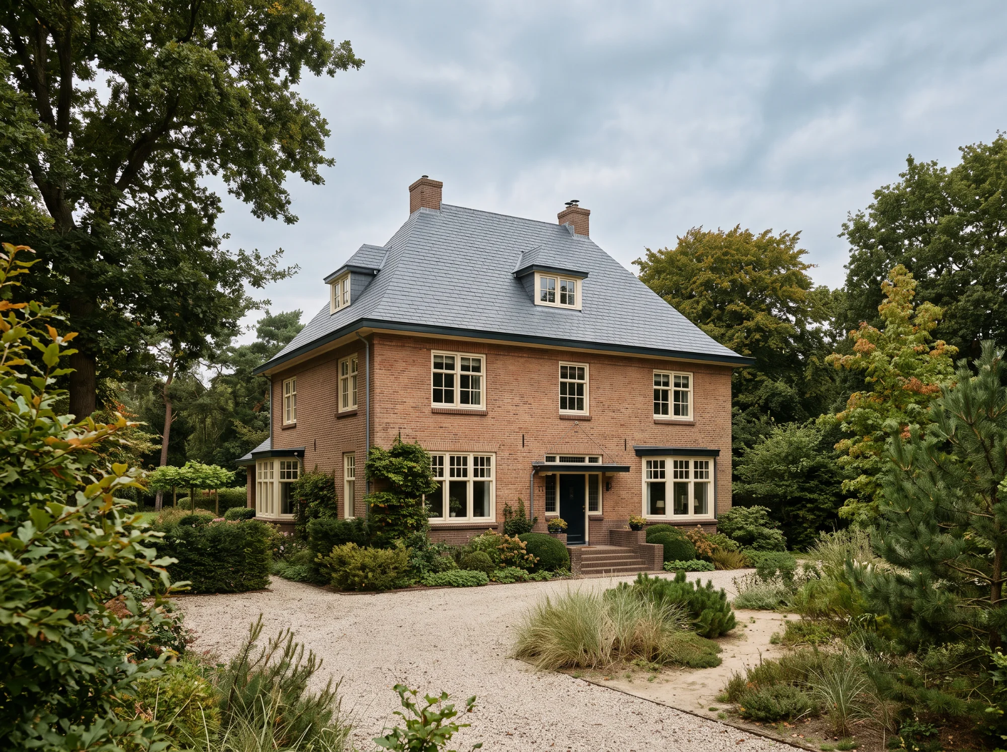 Dakdekker vervangt leisteendak op villa in Bloemendaal